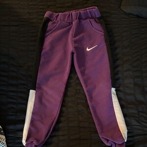 Nike Kids Purple and Black Joggers